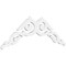 Ekena Millwork Pitch Rotherham Architectural Grade PVC Gable Pediment, 48"W x 18"H x 1"P (9/12) GPP048X018X100ROT - alternate 1